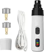Dog Nail Grinder - Electric Pet Nail Grinder | 2-Speed Adjustable Paw Trimmer For Dogs | Rechargeable Cat Paw Trimmer | Pet Grooming Tool Supplies For Hygien, Relaxing, Cleaning, Small Large Pet
