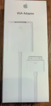 *NEW SEALED* APPLE GENUINE A1368 VGA ADAPTER FOR IPAD, IPHONE, IPOD TOUCH