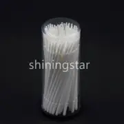 100x White Dental Disposable Micro Brush Bendable Applicator Tips Long Cylinder