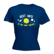 Best Wife Solar System - Funny Novelty Womens T-Shirt T Shirt Tshirt
