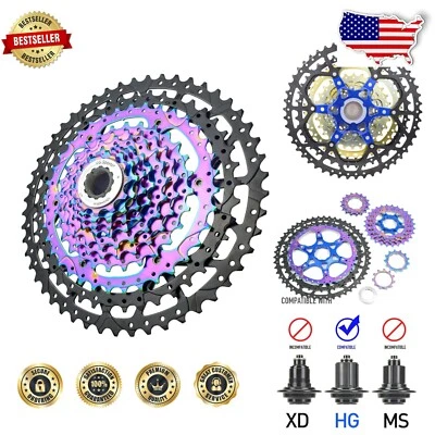 Split Structure 10 Speed MTB Cassette, 11-50T - Easy Maintenance & Weight Saving