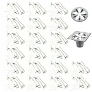 20Pk Flower Hair Catcher Shower Drain Hair Stopper Hair Trap Drain Clog Remover