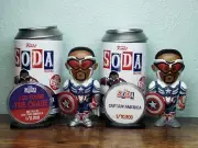 Funko Soda Marvel Captain America Metallic Chase & Common with SPD Kits