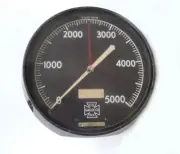 VINTAGE U.S. NAVY HUGE 5000 PSI PRESSURE GAUGE FROM SCUBA SHOP - 8 1/2 INCHES