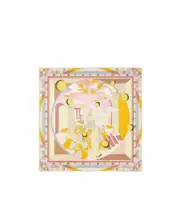 Multicolor Moonlight Echoes silk foulard One size pink