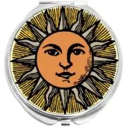 Vintage Sun Shine Rays Compact with Mirrors - Perfect for your Pocket or Purse