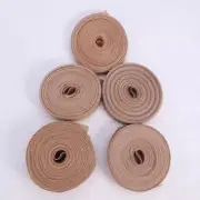 5 Rolls Burlap Ribbon Roll Hessian Fabric Burlap Ribbon Natural Burlap Ribbons
