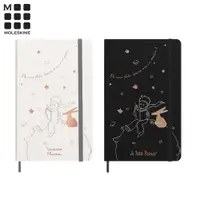 在飛比找PChome24h購物優惠-MOLESKINE 小王子限量禮盒-L型橫線筆記本黑+L型無