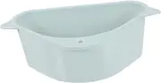 COHEALI 1Pc Triangular Sink Basket Durable Sink Storage Rack with Draining Slots Premium Holder for Sponges and Scrubbers Easy Installation for Bathroom