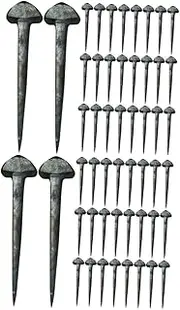 Yardwe 2sets Practical Horseshoe Fixing Nails Iron Horseshoe Tools for Horse Hoof 50pcs*2