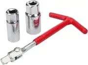 Senzeal T-handle Universal Joint Spark Plug Socket Wrench 16mm(5/8") and...