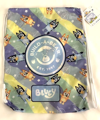 Build A Bear Workshop Bluey & Friends Toy Bear Carrier Bag Backpack NWT