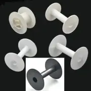 Empty Plastic Wire Spools Bobbins ROUND ENDS for various Size Cord Ribbon
