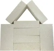 Versatile Insulating Fire Bricks for Clay Pottery & Blacksmithing - 8 Total