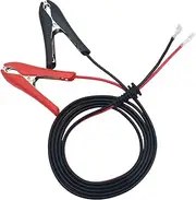 CTRICALVER Car Battery Alligator Clips, 12V 24V Alligator Clamp With 1.8m 18 AWG Crimp Lock Terminal Extension Lead