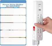 SOULWIT 5-Pack Self Adhesive Power Strip Holder, Surge Protector Fixator Wall...
