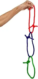 MilesMagic Magician's Deluxe Linking Rope Loops Gimmick | Tie Untie Knots | for Real Close Up Mentalism | Street Magic or Stage Magic Tricks, Made of Wool
