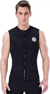 Mens Wetsuit Vest 2mm / 3mm Premium Neoprene Wetsuit Top Sleeveless Surfing Canoeing Scuba Diving Vest