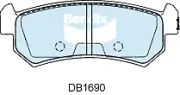 Bendix General CT Rear Brake Pad Set for Daewoo Lacetti J200 1.8L T18SED Petrol (for: Daewoo)