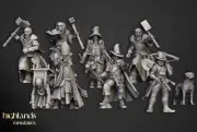 Sunland Inquisitorial Band | Highlands Miniatures 28/32mm Fantasy Wargaming Mini