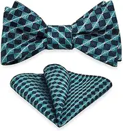[AUSUAYA] Mens Bow Tie Pocket Square Set, Boy & Men Bowtie with Handkerchief For Formal Tuxedo & Wedding Party & Homecoming AU-S-B2