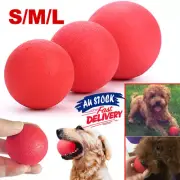 Pet Rubber Ball Training Toy Solid Chew Play Indestructible Dog Puppy Bite Fetch