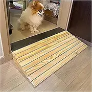 Curb Ramp Loading Ramps Dog Ramps for Small Dogs, Portable Threshold Ramp Lightweight Wheelchair Ramp, Home Stairs Doorway Solid Wood Barrier Free Slope Pad (Size : 38.8x35x15cm/15.3x13.8x5.9in)