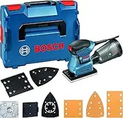 Bosch Professional Orbital Sander GSS 160 Multi (240V, Hole punch, Screwdriver, Dust box incl. Microfilter, 3 x sanding sheet C470, Delta base plate, 2x Base plate, L-BOXX 136)