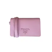 Prada 1BP019 Saffiano Lux Leather Mini Bag, Petal Pink