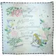 大賀屋 日貨 愛麗絲 手帕 刺繡 方巾 擦手巾 小毛巾 Alice 迪士尼 Disney 正版授權 J00015600