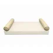 |COVER ONLY| STYLE 5 Full Bolster Pillow Daybed Porch Swing Contrast Trim AD103