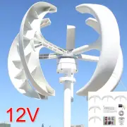 800W Wind Turbine Generator 5 Blades 12V MPPT Charger Controller Home Windmill