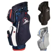 Pebble Beach Cart Golf Bag + Rain Hood 5lbs Single Strap 7 Pockets 14-way Top