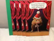 RSVP CHRISTMAS CARDS LOT OF 4 New w/Envelopes "stuck in the elevator with Santa"