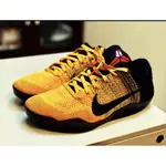 NIKE KOBE XI ELITE LOW 編織黑黃 李小龍抓痕 822675-706