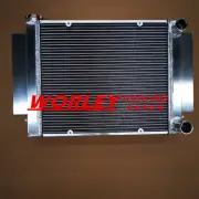 QLD-44mm Aluminum Radiator FOR Mazda RX2 RX3 RX4 RX5 RX7 without Heater pipe MT