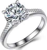 [Generic] Engagement ring with zircon Stainless-Steel Cubic-Zirconia