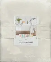 Martha Stewart Ivory Bunny Rabbit Jacquard Cloth Tablecloth 60” X 84” Easter