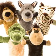 Animal Hand Puppets Set for Kids & Adults - 12.5" Premium Quality Soft Plush ...