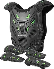 Kids Dirt Bike Gear Motorcycle Armor Vest Suit, Thickened Heavy Duty Chest Protector for Motocross，Youth Riding Protective Gear for MTB ATV