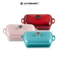 在飛比找momo購物網優惠-【Le Creuset】雙耳長方鑄鐵鍋29cm-附蓋(櫻桃紅