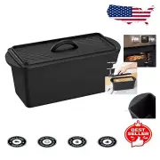 Durable Cast Iron Loaf Pan with Lid – 13x5 Inch for Perfect Homemade Bread