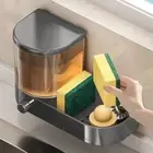 with Drain Tray Wall Mounted Soap Dispenser Hand Sanitizer Container Bathroom
