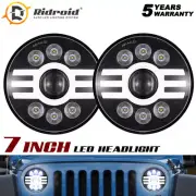 7" Projector Halo LED Headlights For Dodge W100 W200 W300 D100 D200 D300 Pickup (for: Renault)