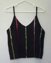 BNWT SASS & BIDE "Shining Beneath Her" Hand Sequinned Cami Top - Size 14
