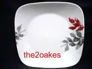 4 Corelle KYOTO LEAVES 10-1/2" Dinner Plates NEW Square
