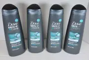 DOVE MEN + CARE 2 in 1 Shampoo & Conditioner Eucalyptus & Birch 4 Ct Plant Based