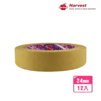 在飛比找momo購物網優惠-【HarVest】牛皮紙膠帶 24mm*35M-12入(封箱