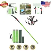 Portable 27 Ft Pruning Saw with Rubber Handle & Canvas Storage - Safe Gardening