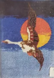 Columbia Minerva-Migrating Bird-latch hook-yarn not included, three color scheme